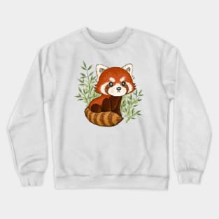 Red panda in nature Crewneck Sweatshirt